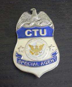 24 CTU Jack Bauer Special Agent Full Size Metal Badge  