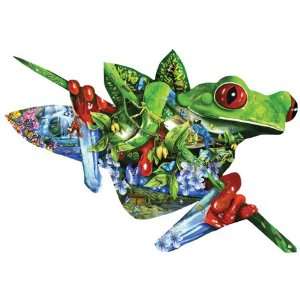   Nest of Frogs Shaped Jigsaw Puzzle by Lori Schory 1000pc Toys & Games