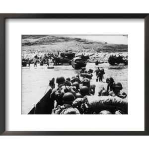 Troops Landing on Omaha Beach Normandy France as Part of the Allied D 