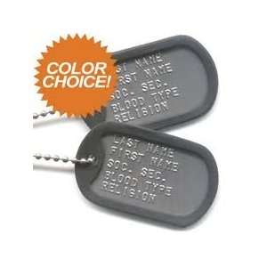    Three Sets of Customized Military Dog Tags: Office Products