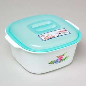  5Qt Floral Design Food Storage Container: Kitchen & Dining