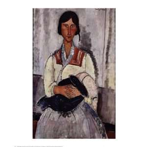  Gypsy with Baby by Amedeo Modigliani 22x28 Kitchen 