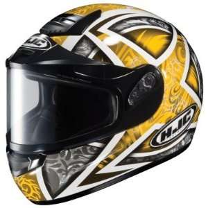  HJC CS R1 Daggar Yellow Snow Helmet Electric Shield 