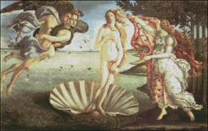   of Venus by Sandro Botticelli Cross Stitch Pattern   Fine Art  