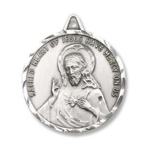  Scapular Sterling Silver Medal with 24 Stainless Chain 