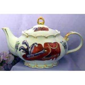 Red Hat Porcelain Teapot