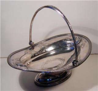 Victorian Silver Basket ~ Manhattan Plate Co. 1890  