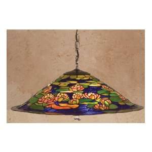  24 Inch W Tiffany Pond Lily Pendant Ceiling Fixture: Home 