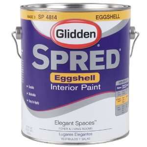  Glidden Spred Eggshell Interior Paint, 1 Gal Base 3