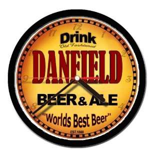  DANFIELD beer ale wall clock 