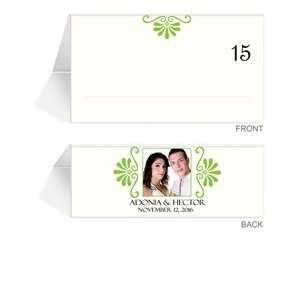  190 Photo Place Cards   Greek Twin Palm Set Office 