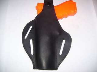 LEATHER GUN HOLSTER FITS CZ 75 RIGHT OR LEFT HAND  
