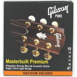  Gibson Masterbuilt Premium Phosphor Bronze Acoustic Guitar 