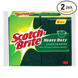  Scotch brite Heavy Duty Scrub Sponge 426U SP, 6 Count 