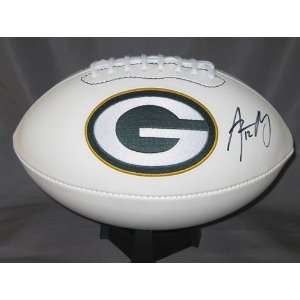 Aaron Rodgers Autographed Football:  Sports & Outdoors