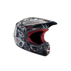 Fox Racing V2 Youth MX Bicycle Helmet   Black/Red   01070 017:  