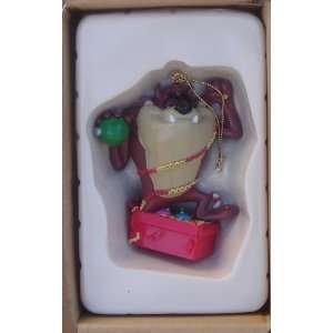  Taz Looney Tunes Hard Plastic Christmas Ornament From 1990 