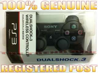 Genuine PS3 Dualshock 3 wireless controller Black New  