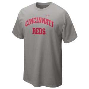  Cincinnati Reds Grey Heather Nike 2012 Arch T Shirt 