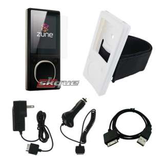 Wall+Car Charger+USB Cable+Skin Case Armband+Protector for Microsoft 