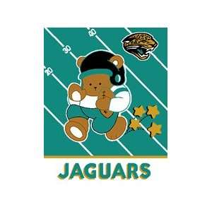 NFL Jacksonville Jaguars Baby Afghan / Throw Blanket  