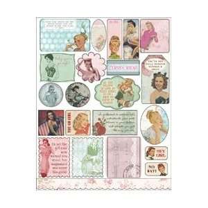 Melissa Frances Cest La Vie Stickers Retro; 4 Items/Order