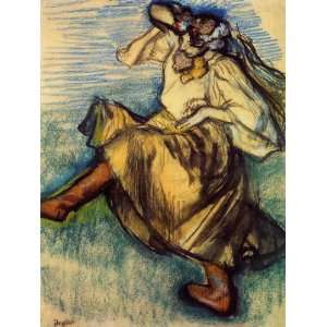  Oil Painting Russian Dancer Edgar Degas Hand Painted Art 