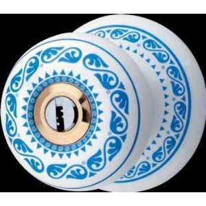  Door Locks Delft Blue Porcelain, Porcelain Keyed interior 