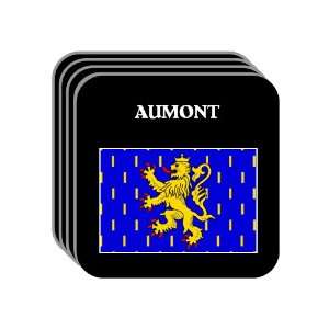  Franche Comte   AUMONT Set of 4 Mini Mousepad Coasters 