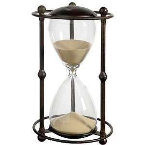  45 Min. Hourglass Sand Timer In Stand Tan 10.5 inch 