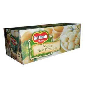 Del Monte Whole New Potatoes 8 Cans: Grocery & Gourmet Food