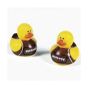  Mini Footbal Rubber Ducks (6 dozen)   Bulk: Toys & Games