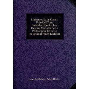   La Religion (French Edition) Jules BarthÃ©lemy Saint Hilaire Books