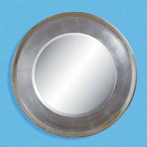  Silver Leaf   Round Mirror by Bassett Mirror Company 