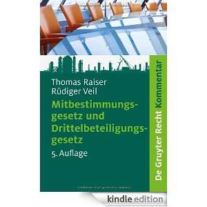   und Drittelbeteiligungsgesetz (De Gruyter Kommentar) (German Edition
