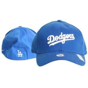  Los Angeles Dodgers Flex Fit Baseball Hat   Royal: Sports 