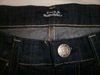 Rock & Republic Jeans SZ 25 KASANDRA Amethyst Blue NWT  