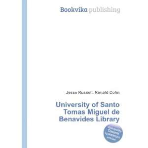   Tomas Miguel de Benavides Library Ronald Cohn Jesse Russell Books