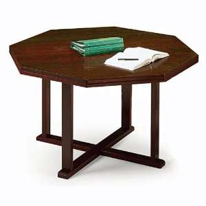  Solid Oak 42 Octagonal Conference Table Medium Oak Finish 