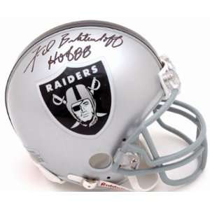  Fred Biletnikoff Signed Mini Helmet   Oakland Sports 