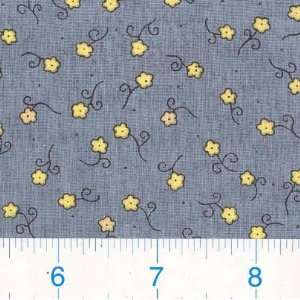  45 Wide Itty Bitty Daisy Blue Fabric By The Yard Arts 