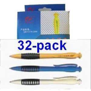  Point Roller Ball Pens, 32 Blue Ink Pens in retail box, wholesale 