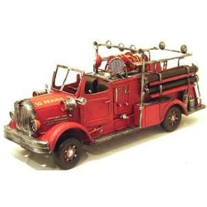    1935 Fire Engine Pumper Brigade Truck Red Model
