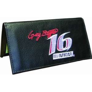  Greg Biffle Rico Embroidered Leather Checkbook Cover 