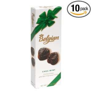 The Belgian Chocolate Group Chocolate Mint, 2.3 Ounce Boxes (Pack of 