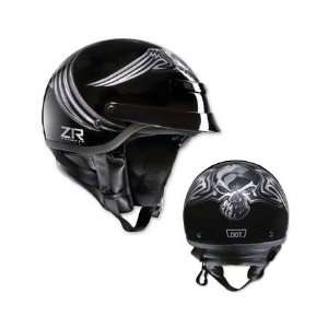  Z1R Nomad Skull Half Helmet Small  Off White: Automotive