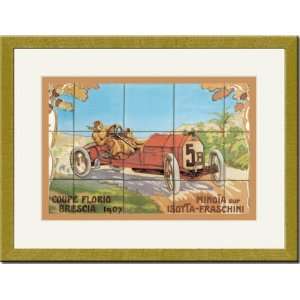   Gold Framed/Matted Print 17x23, Coupe Florio Brescia: Home & Kitchen