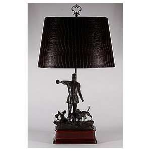  Chelsea House Bronze English Hunter Table Lamp: Home 