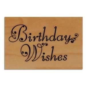  Inkadinkado Wood Mounted Rubber Stamp Birthday Wishes By 