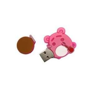    8GB Lovely Pig Shaped Cartoon USB Flash Drive Pink Electronics